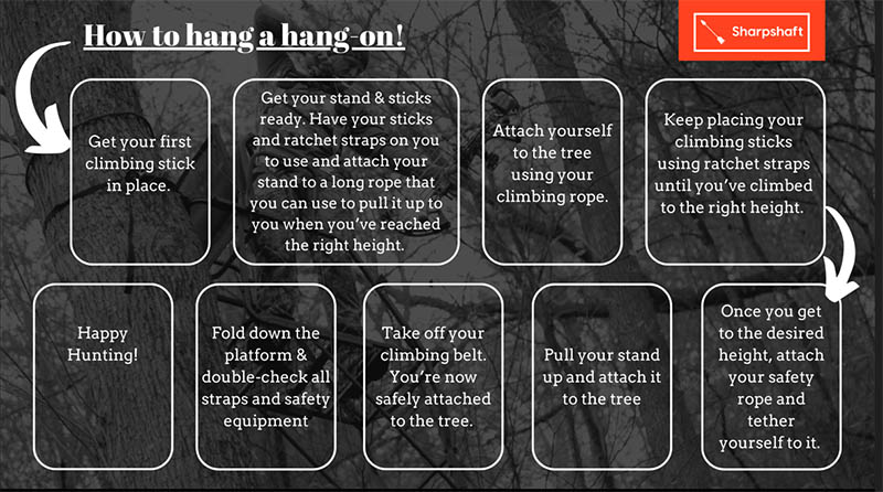 How to hang a hang-on tree stand instructions!